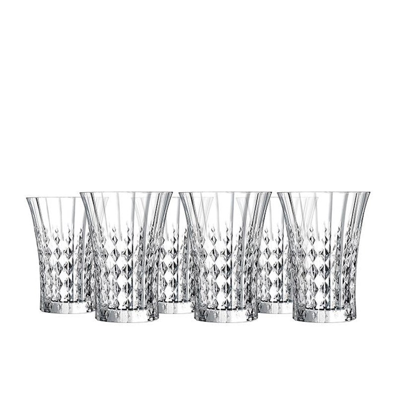 Cristal d'Arques Lady Diamond Hiball 360ml Set of 6 Pieces