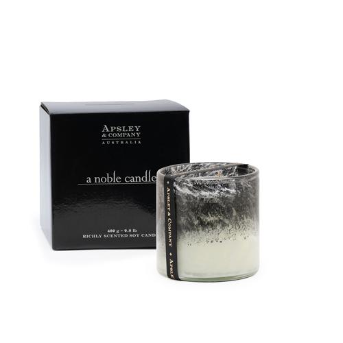Apsley & Company Luxury Twilight Candle 50Hours White and Black 400Grams