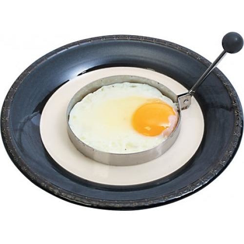 DLine Egg Rings with Handle Set of 2 Pieces Stainless Steel