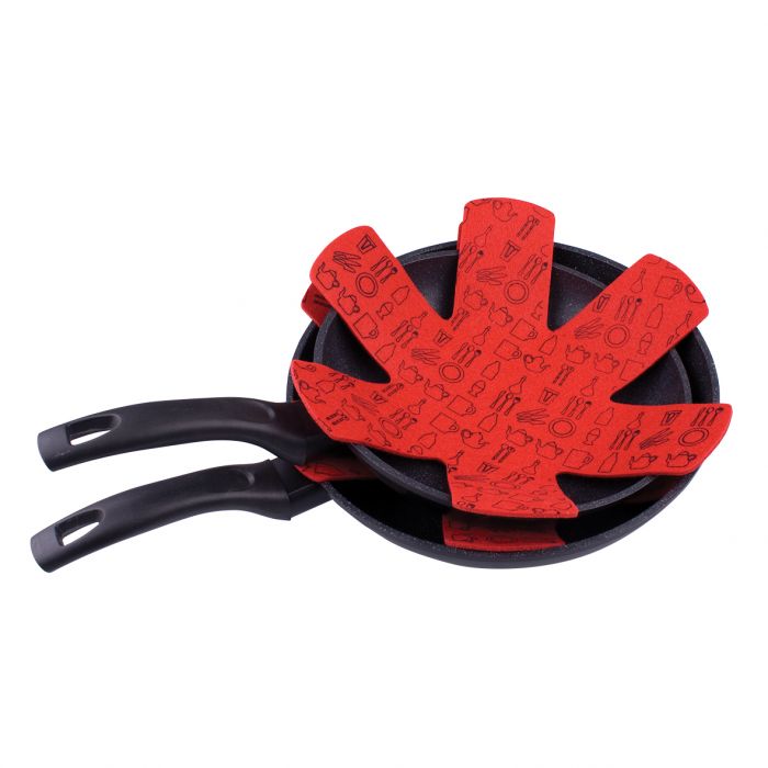 DLine Pan Protectors Set of 2 Red