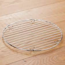 DLine Pot Rack Trivet Round Chrome Wire 18cm