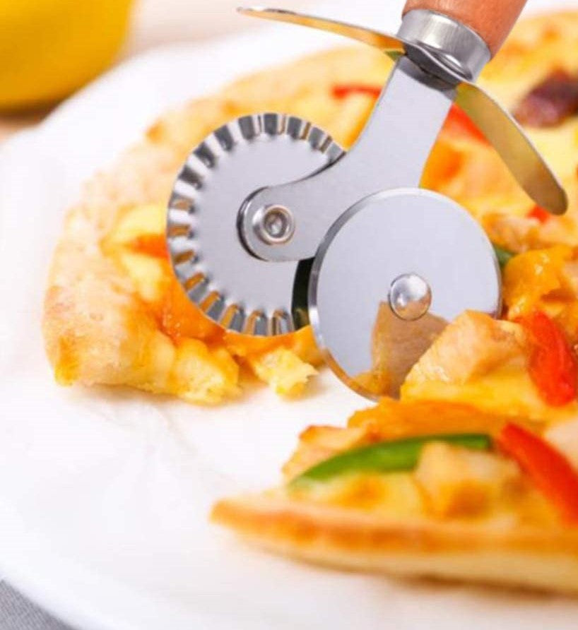 DLine Stainless Steel Pastry Pasta Wheel Duel