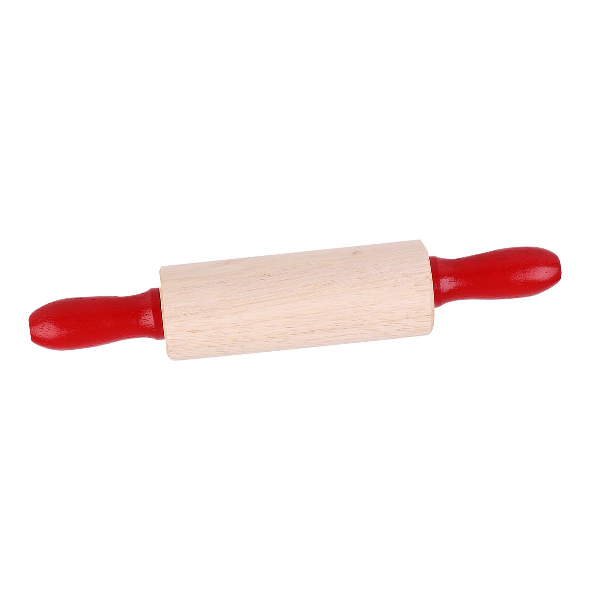 DLine Wood Rolling Pin Red Handles 20cm