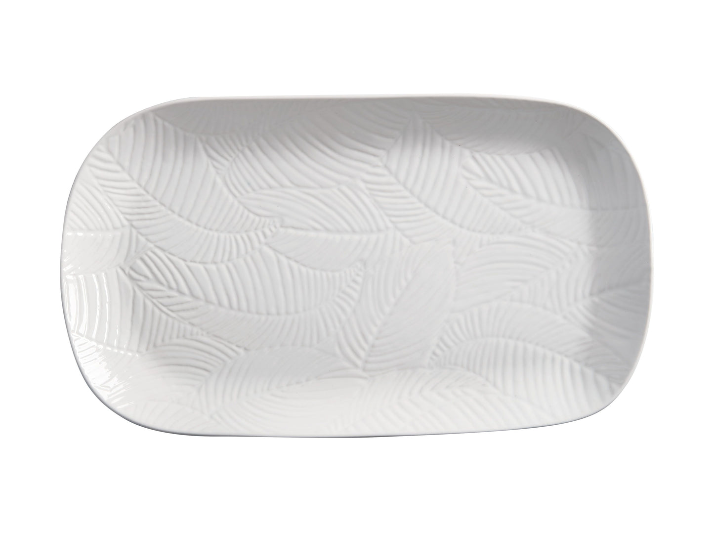 Maxwell Williams Panama Oblong Platter 34x19cm White