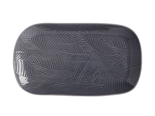 Maxwell Williams Panama Oblong Platter 34x19cm Grey