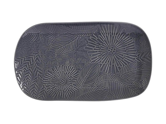 Maxwell Williams Panama Oblong Platter 39x23cm Grey