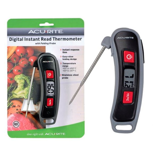 Digital Instant Read Folding Probe Thermometer Acurite