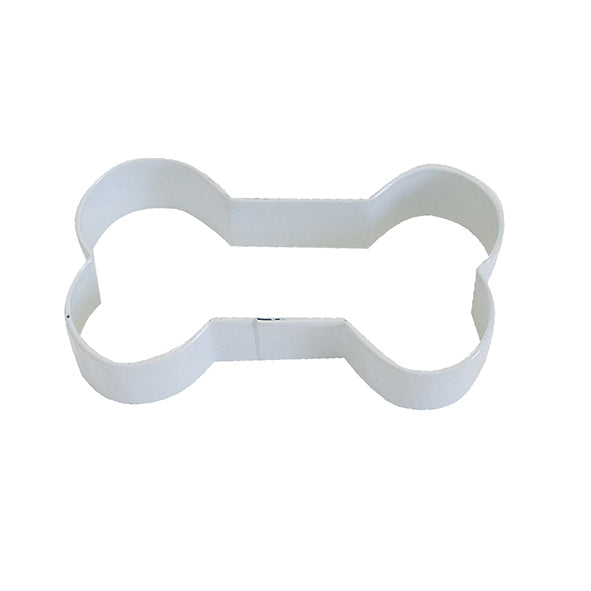 Dog Bone Cookie Cutter White 9cm