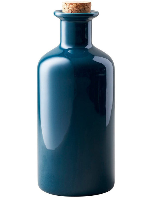 Epicurious Teal Oil Bottle with Cork Lid 500ml