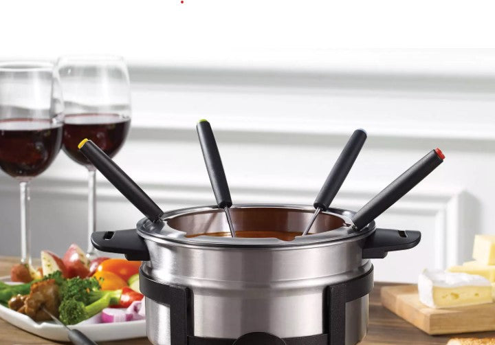 Fondue Set Stainless Steel 12 Piece