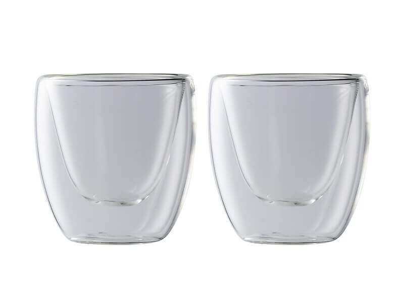Maxwell and Williams Blend Double Wall Glass 80ml Set of 2 Pieces