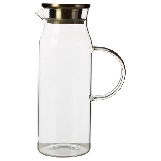 Maxwell and Williams Blend Glass Jug Stainless Steel Lid 1.5Litres