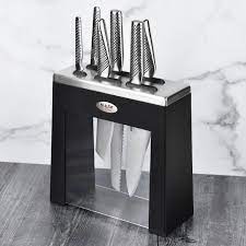 Global Kabuto Knife Block Black Set of 7 Pieces