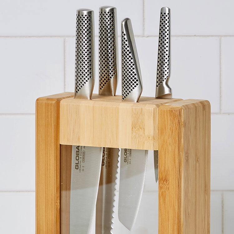 Global Teikoku 5 Piece Knife Block Set