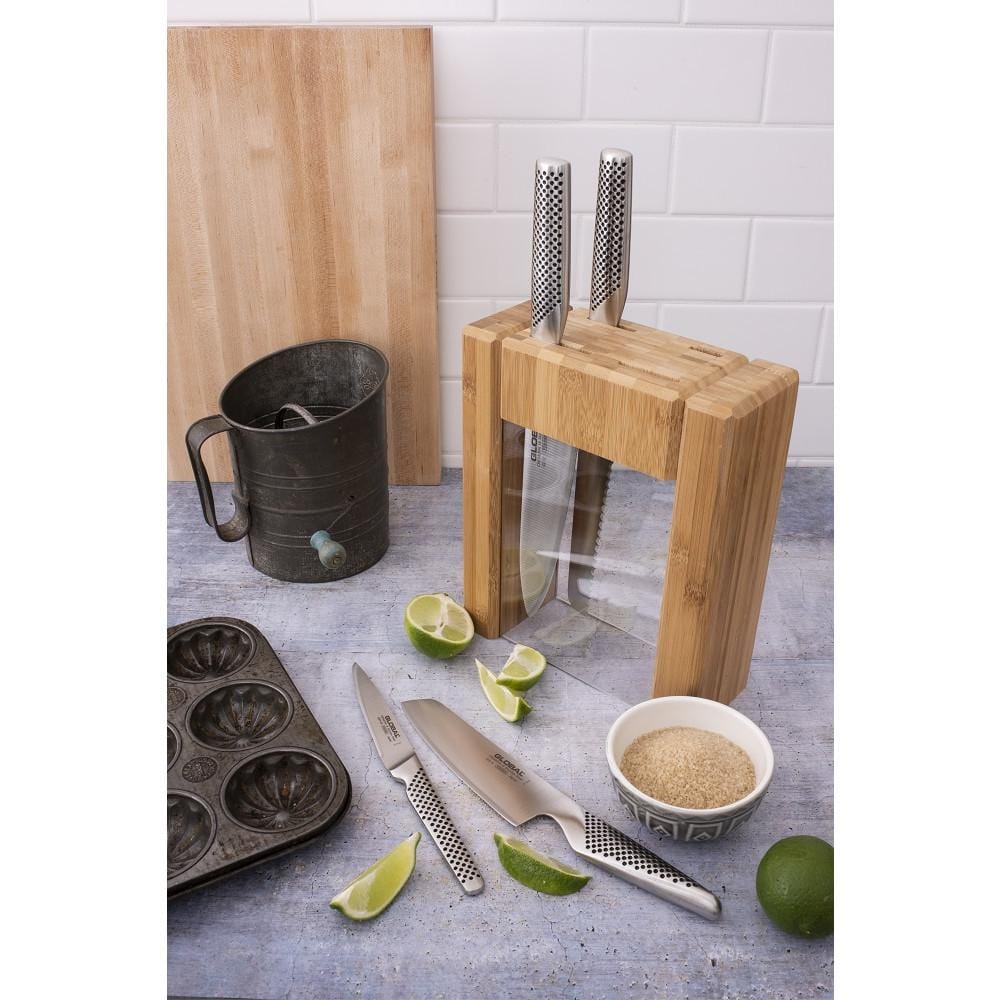 Global Teikoku 5 Piece Knife Block Set