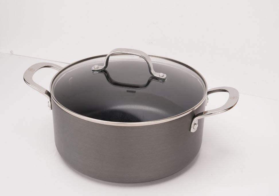 Swiss Diamond Non Stick Anodised Casserole 24cm