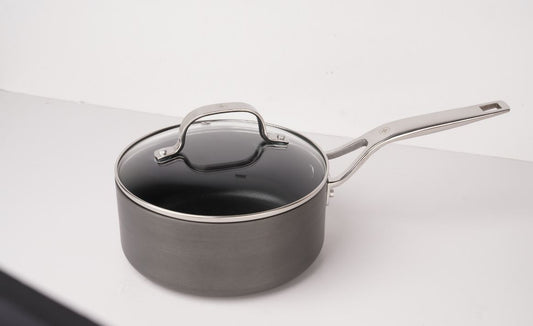 Swiss Diamond Anodised Non Stick Saucepan 16cm