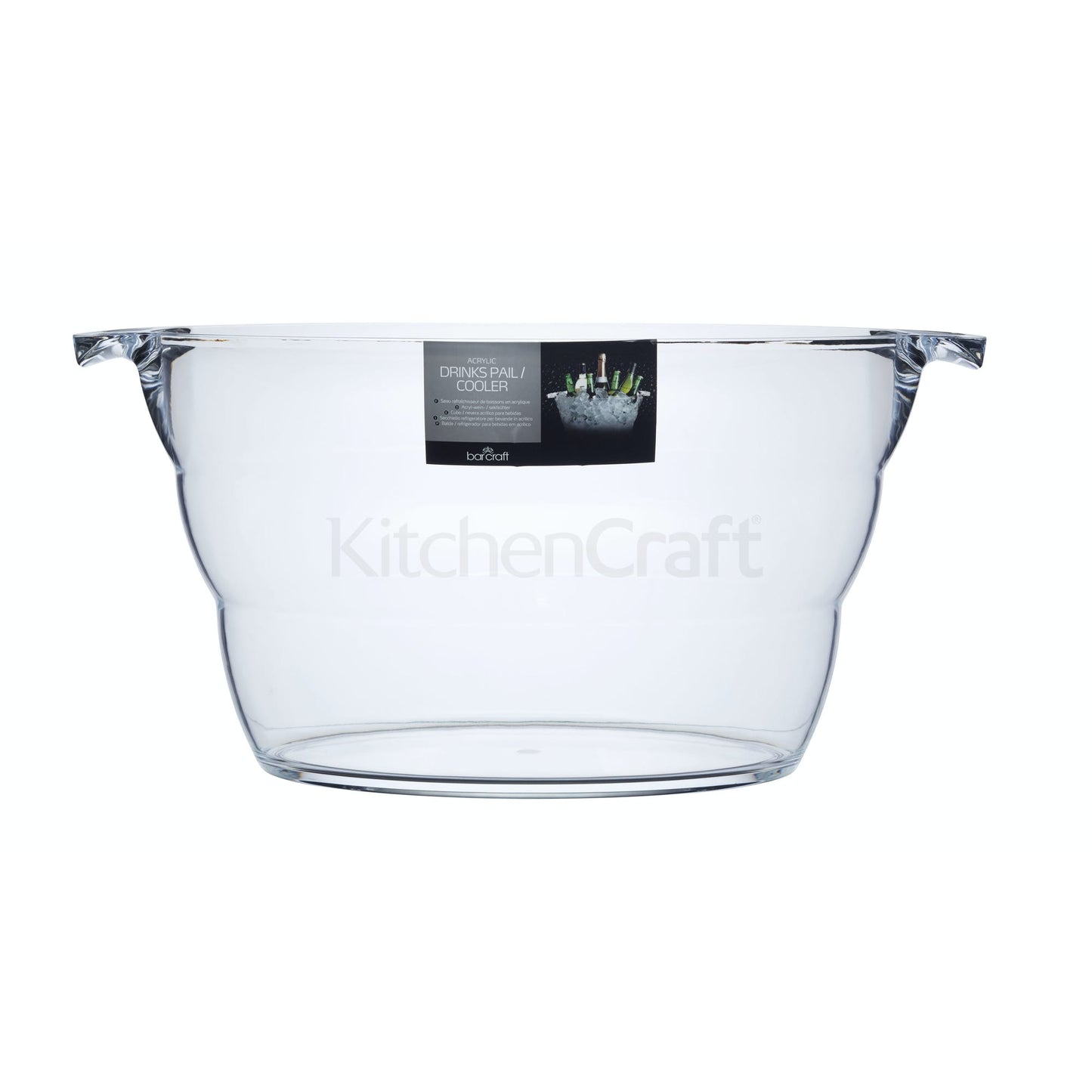 Barcraft Acrylic Drinks Tub 40cm x 28cm x 23cm