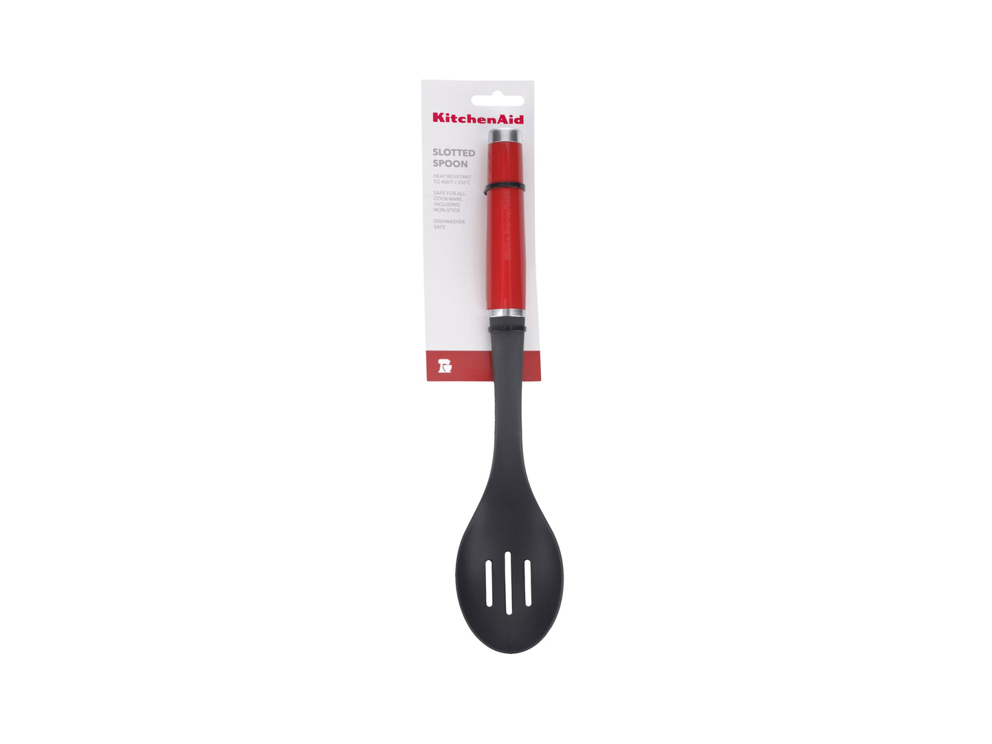 KitchenAid Non Stick Slotted Spoon Red