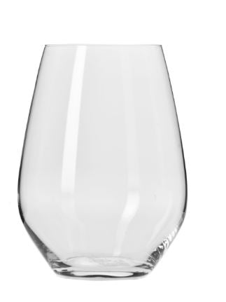 Krosno Harmony Stemless Wine Glass 540ml Set of 6 Pieces