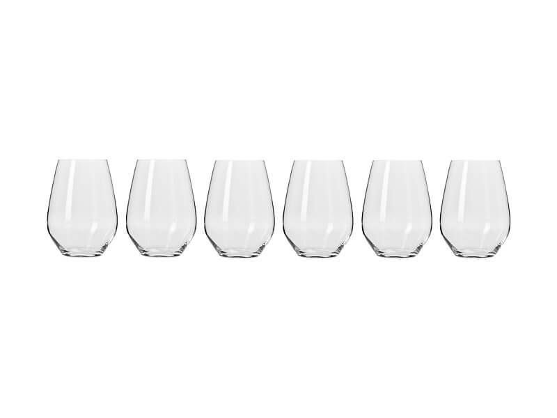 Krosno Harmony Stemless Wine Glass 540ml Set of 6 Pieces