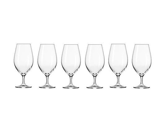 Krosno Harmony Beer Glass Footed 400ml Set of 6 Pieces