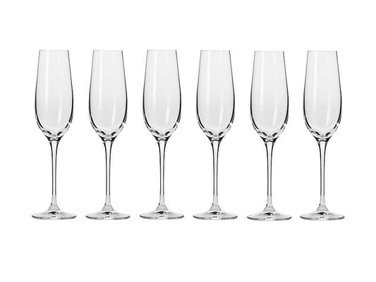 Krosno Harmony Champagne Flute 180ml 6 Piece Set