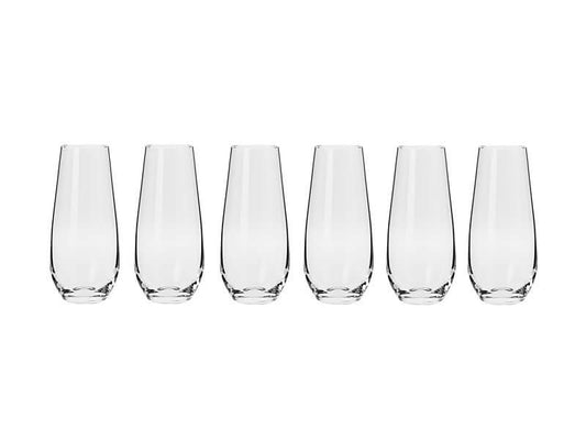 Krosno Harmony Stemless Flute 230ml 6 Piece Set