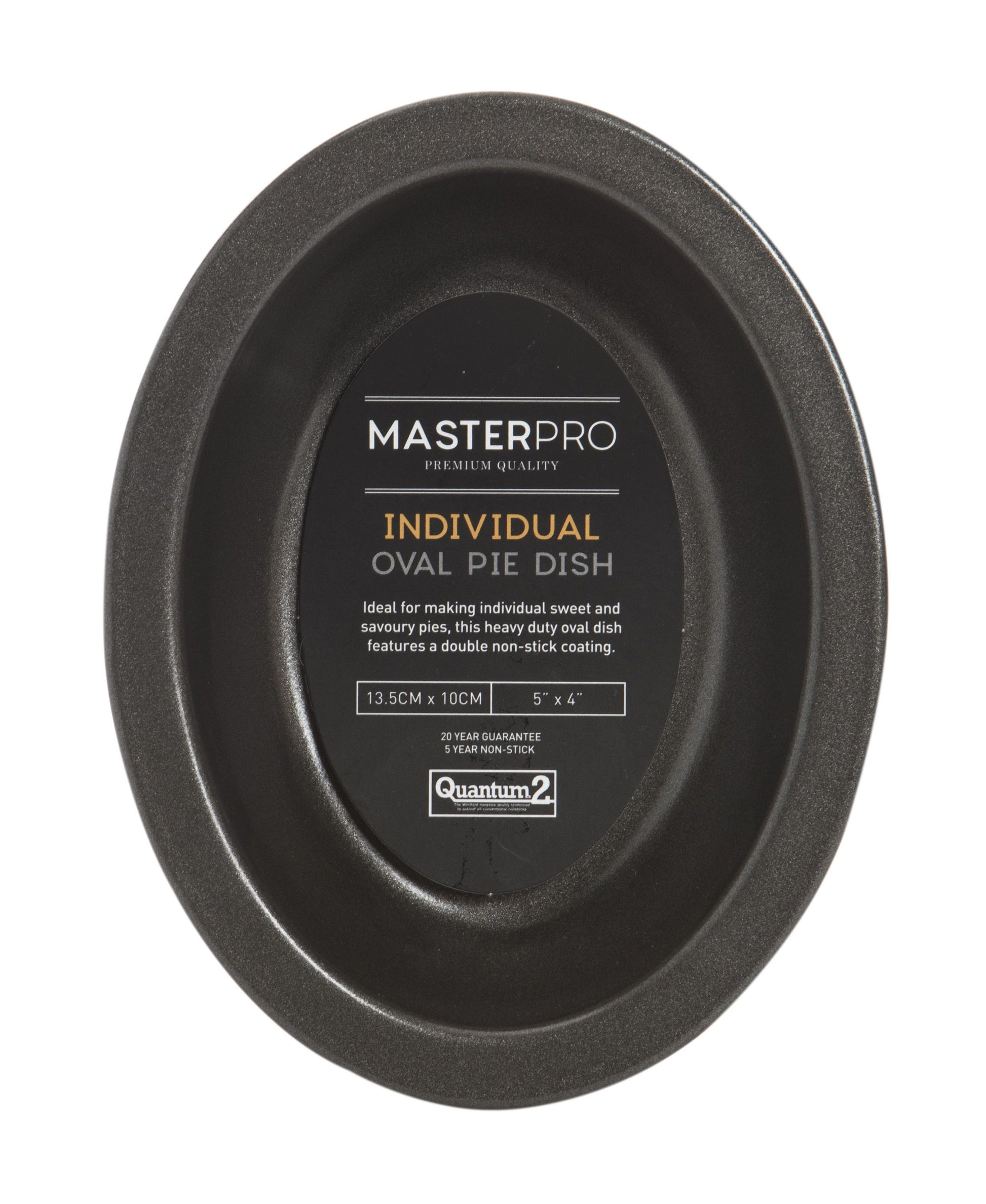 MASTERPRO PIE DISH IND OVAL 16X12.5X3CM N/S