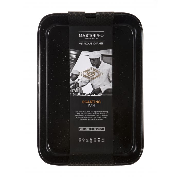 MASTERPRO PRO ENAMEL RECT R0ASTING PAN 40X28X7.5CM-1