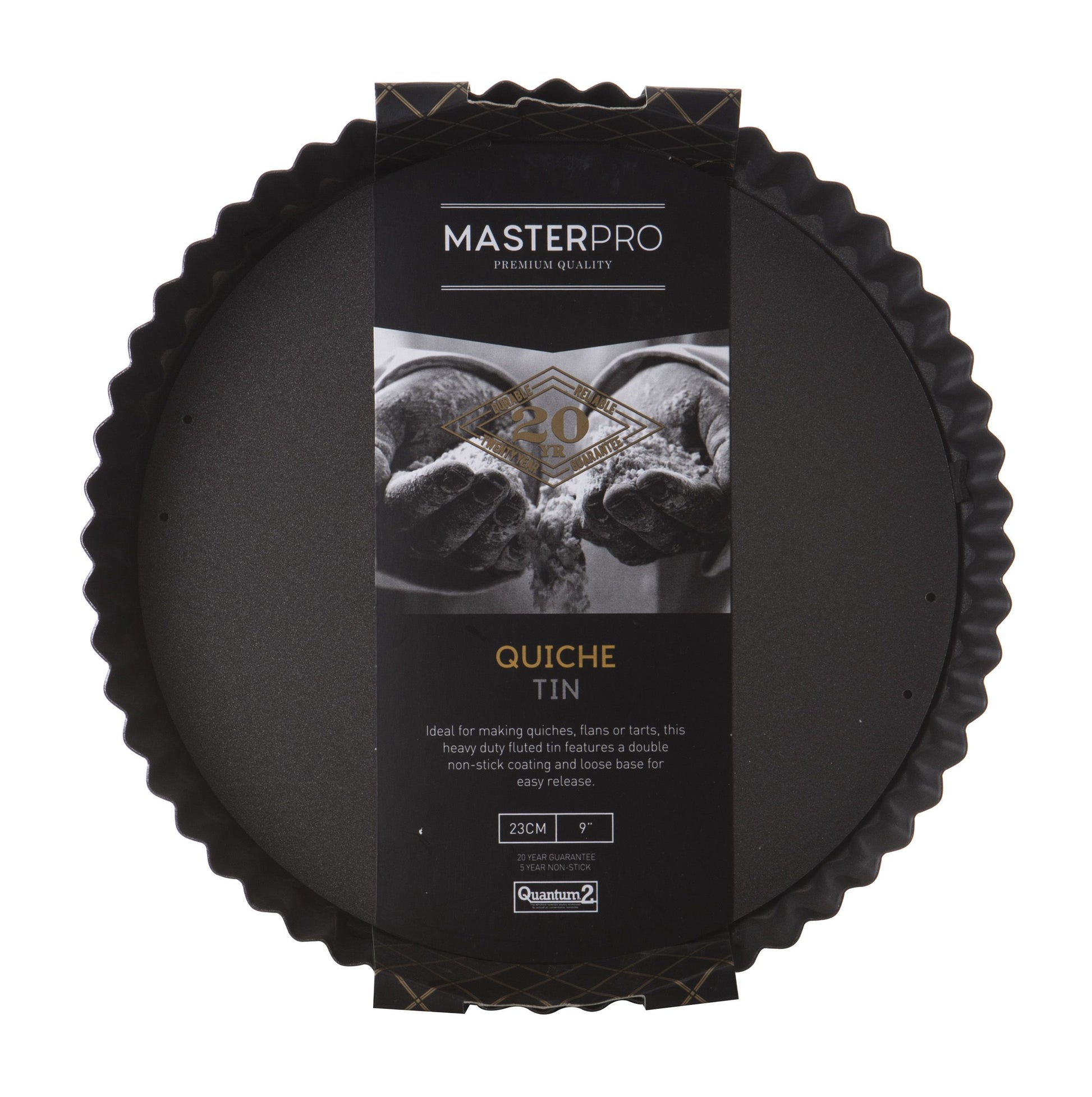 MASTERPRO QUICHE TIN 23CMX3.5CM N/S