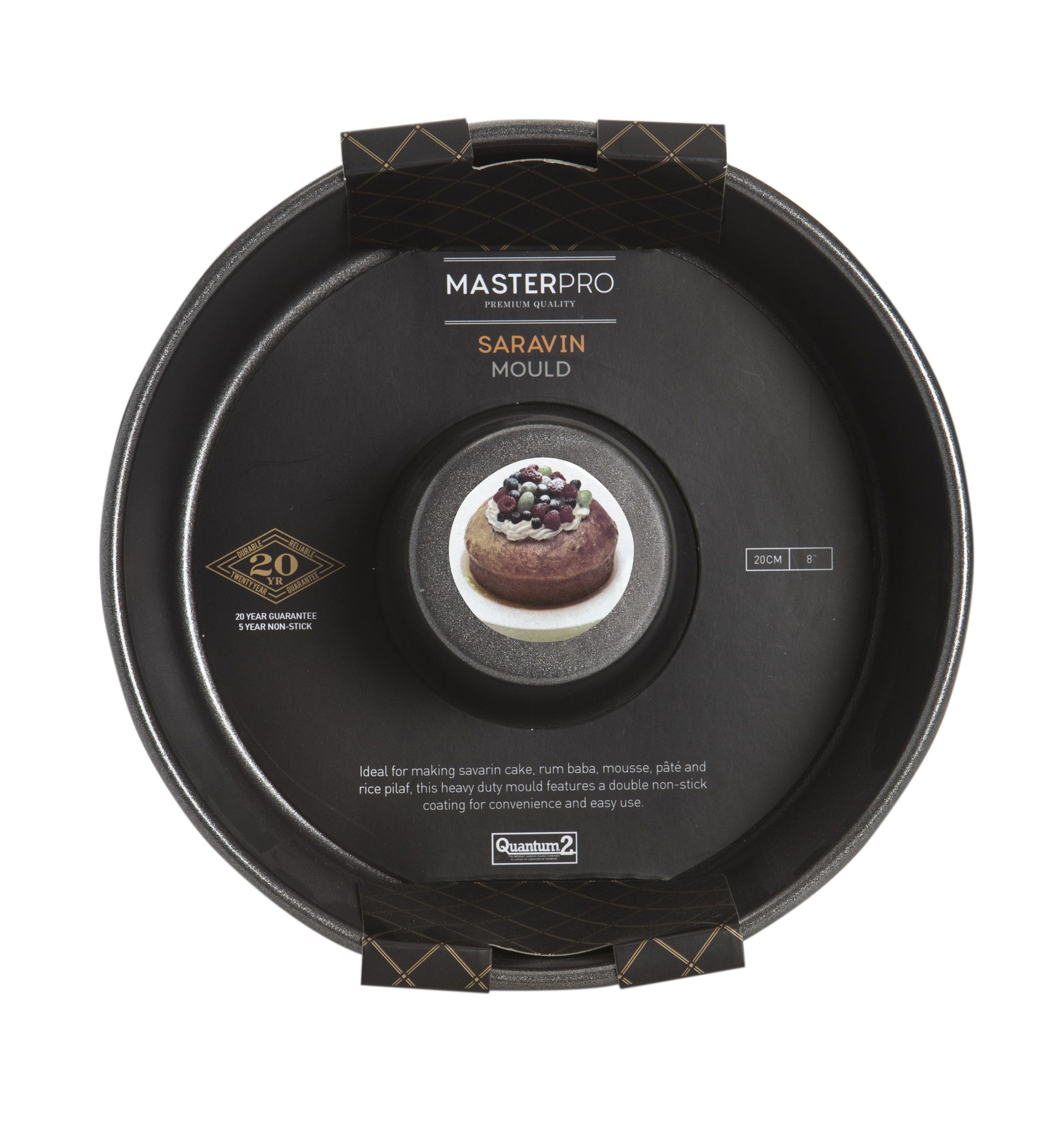 MASTERPRO SAVARIN MOULD RING CAKE TIN 20X6CM N/S
