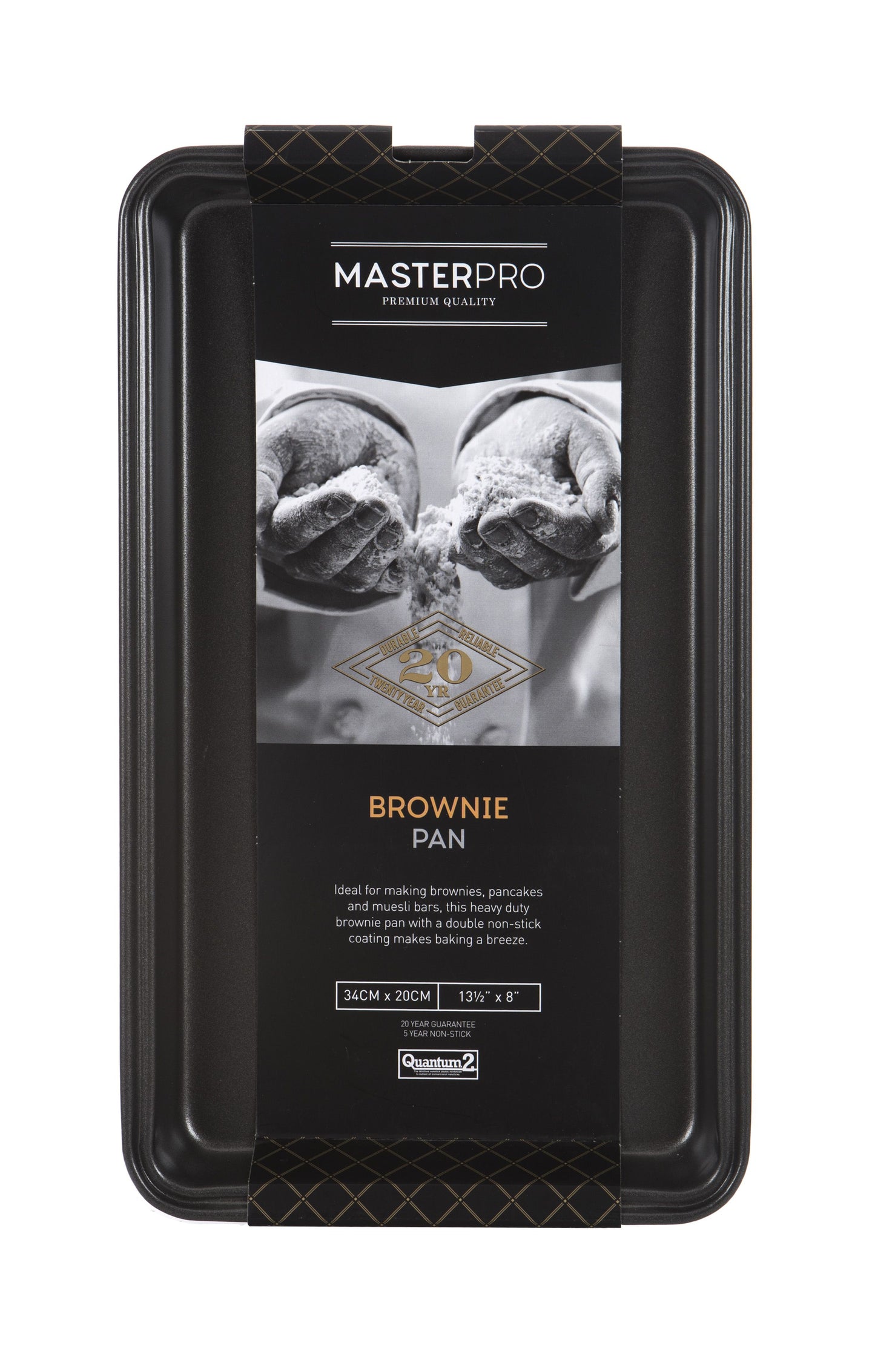 MasterPro Non Stick Brownie Pan 34cm x 20cm