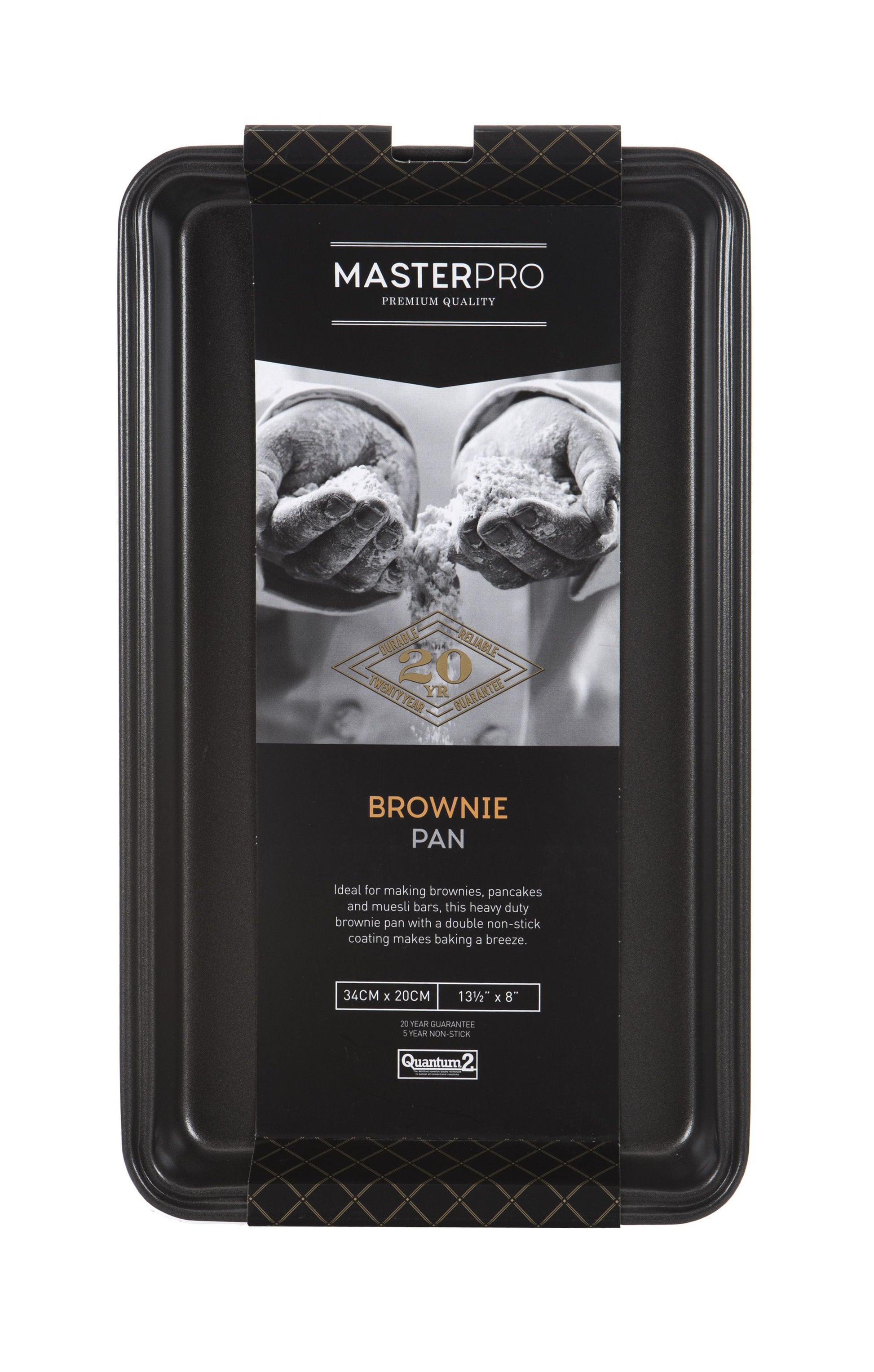 MasterPro Non Stick Brownie Pan 34cm x 20cm