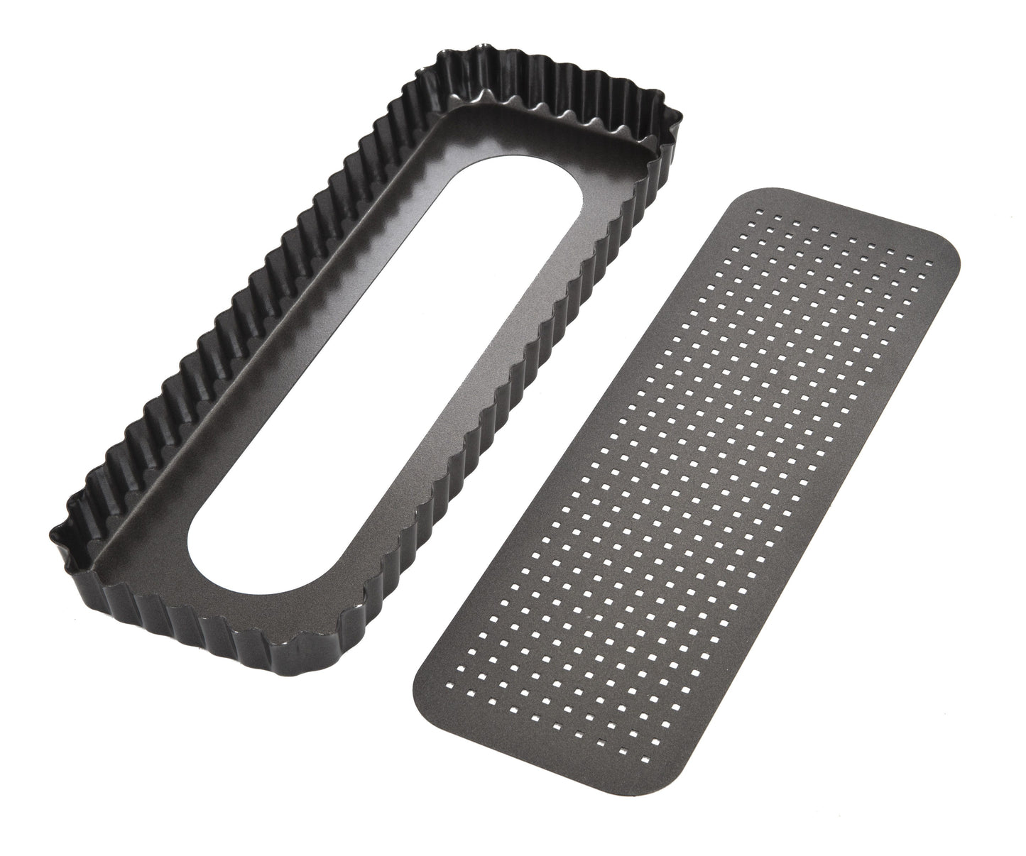 MasterPro Non Stick Crispy Bake Rectangular Flan Loose Base 36cm x 13cm