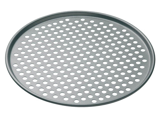 MasterPro Non Stick Round Pizza Crisper Holes 30cm