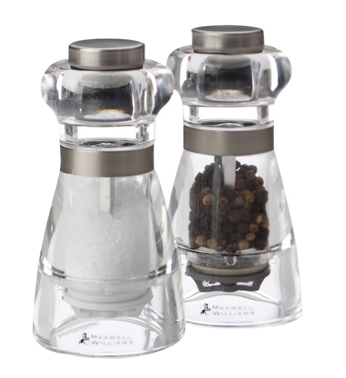 Maxwell & Williams Dynasty Acrylic Salt & Pepper Mill Set 11cm