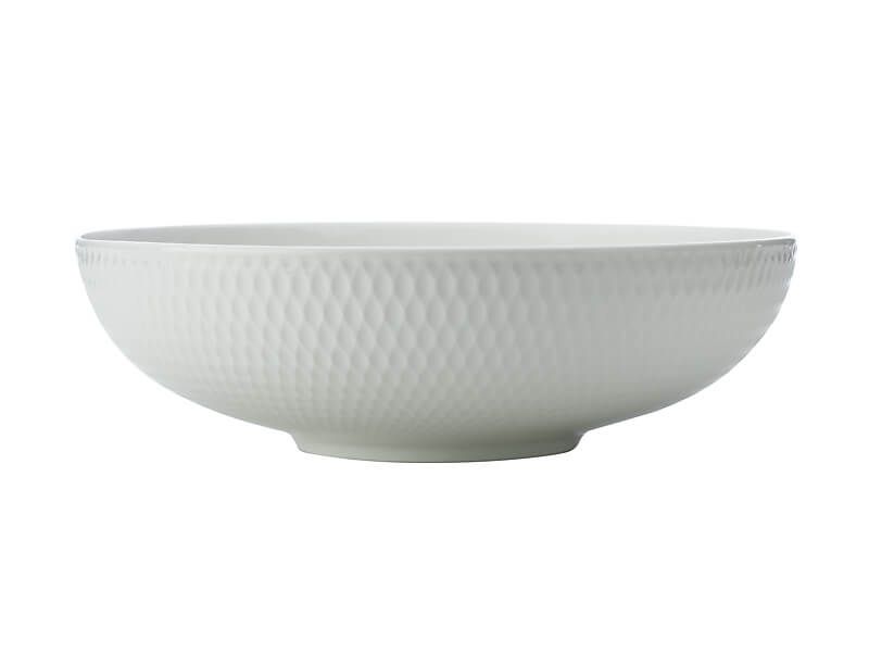 Maxwell Williams White Basics Diamond Round Serving Bowl 25cm