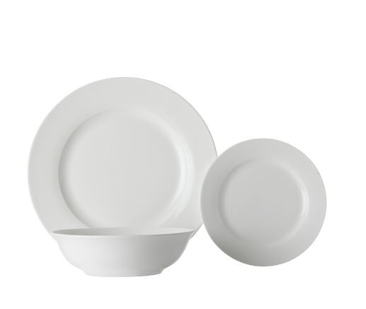 Maxwell & Williams White Basics European Rim 12 Piece Dinner Set