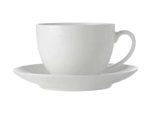 Maxwell Williams White Basis Tea Cup & Saucer 280ml