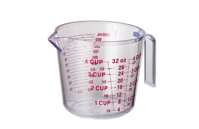 Measure Jug 1L 4cup Plastic Avanti