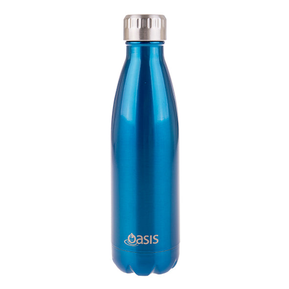 Oasis Stainless Steel Drink Bottle Aqua 500ml