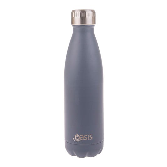 Oasis Stainless Steel Drink Bottle Matte Grey 500ml