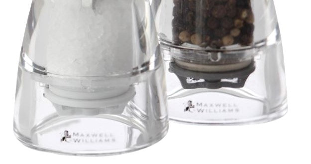 Maxwell & Williams Dynasty Acrylic Salt & Pepper Mill Set 11cm
