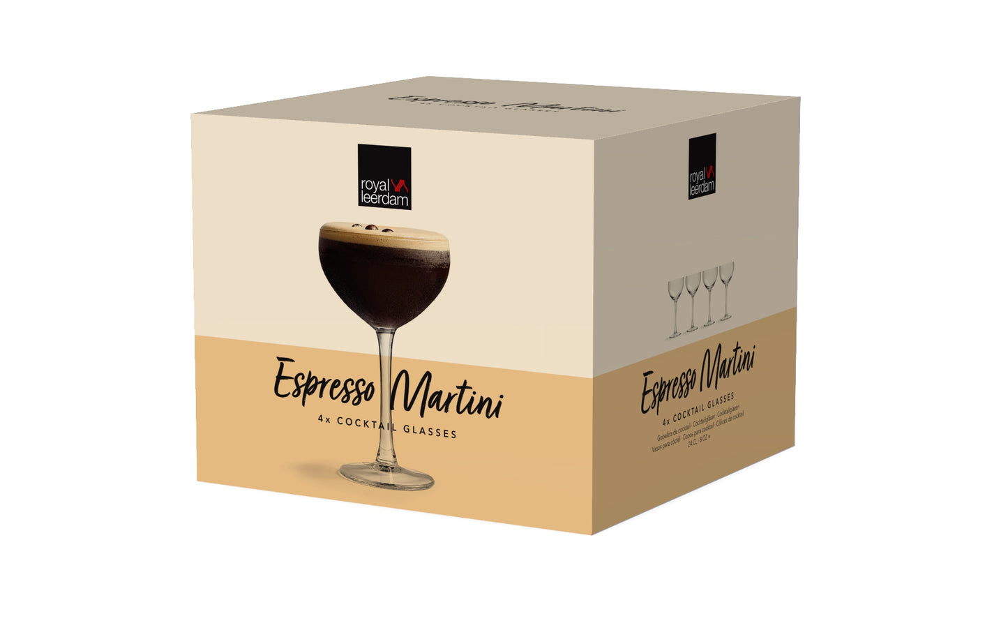 Royal Leerdam Espresso Martini Glasses Set 4 240mL