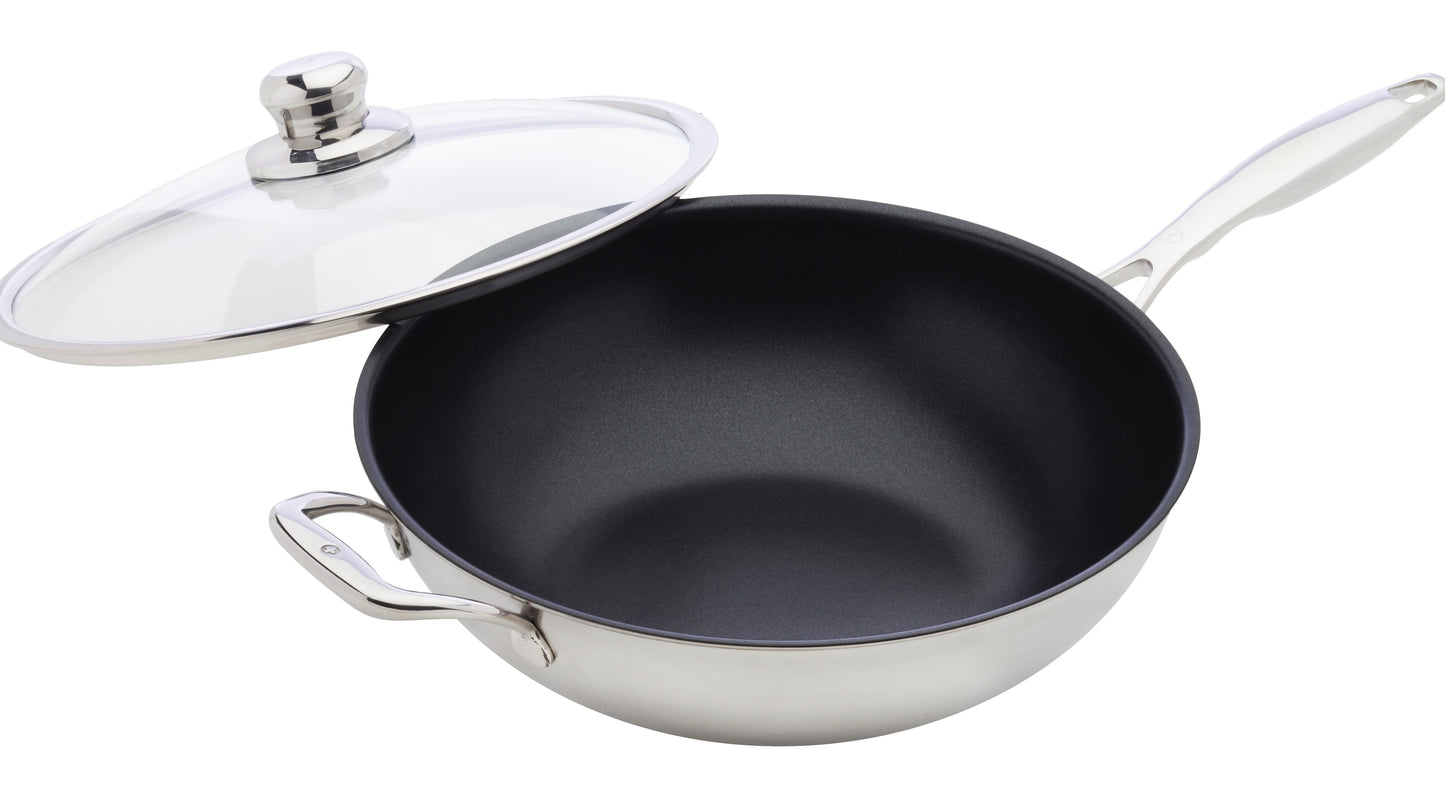 Swiss Diamond Non Stick Clad Induction Wok 32cm