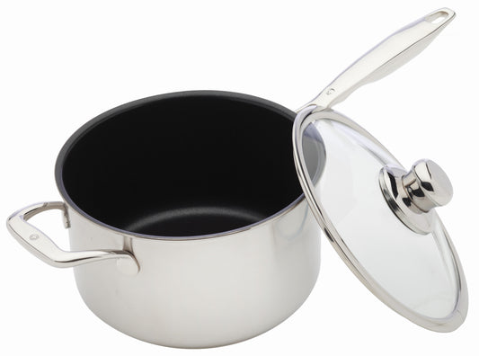 Swiss Diamond Non Stick Clad Induction Sauce Pan 20cm