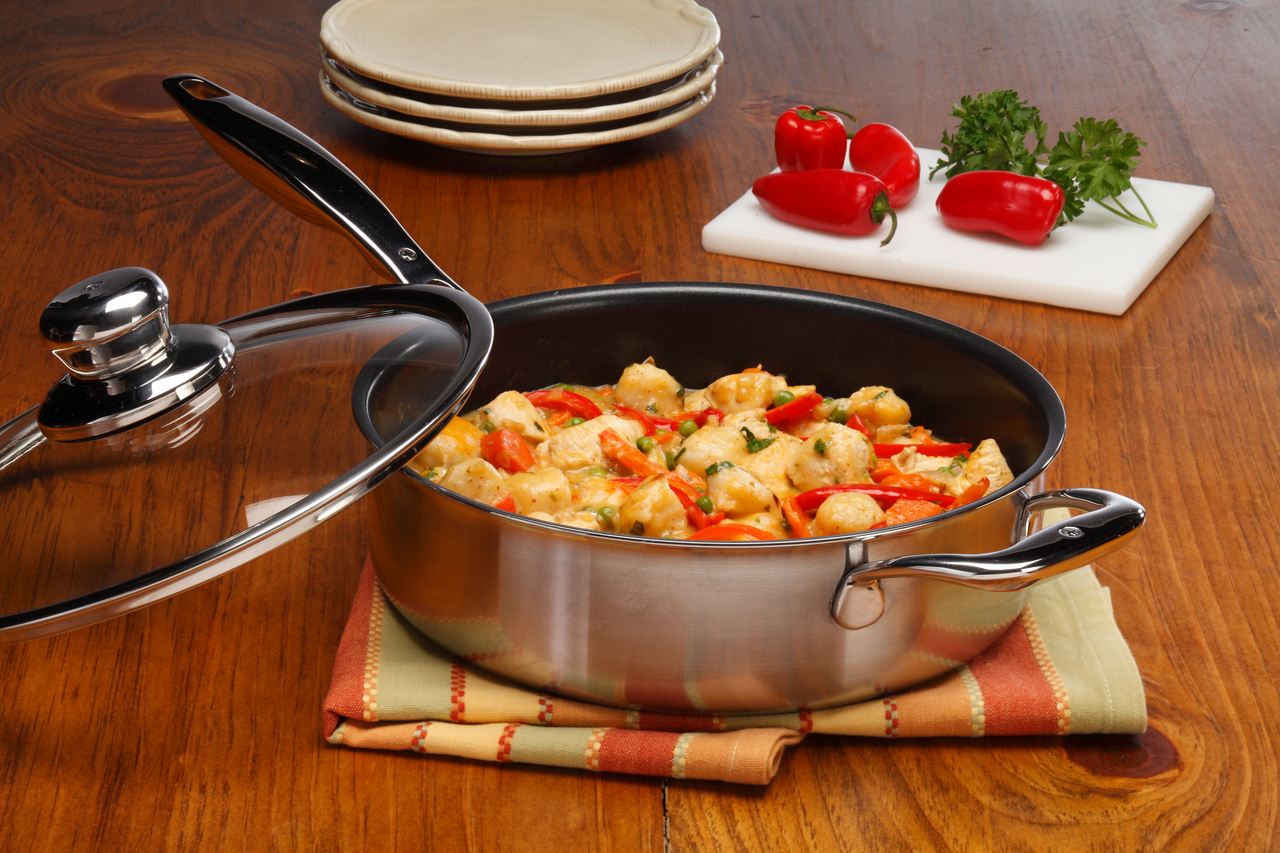 Swiss Diamond Non Stick Clad Induction Sauté Pan 24cm