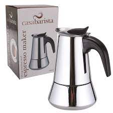 STAINLESS STEEL ROMA 4 CUP ESPRESSO MAKER