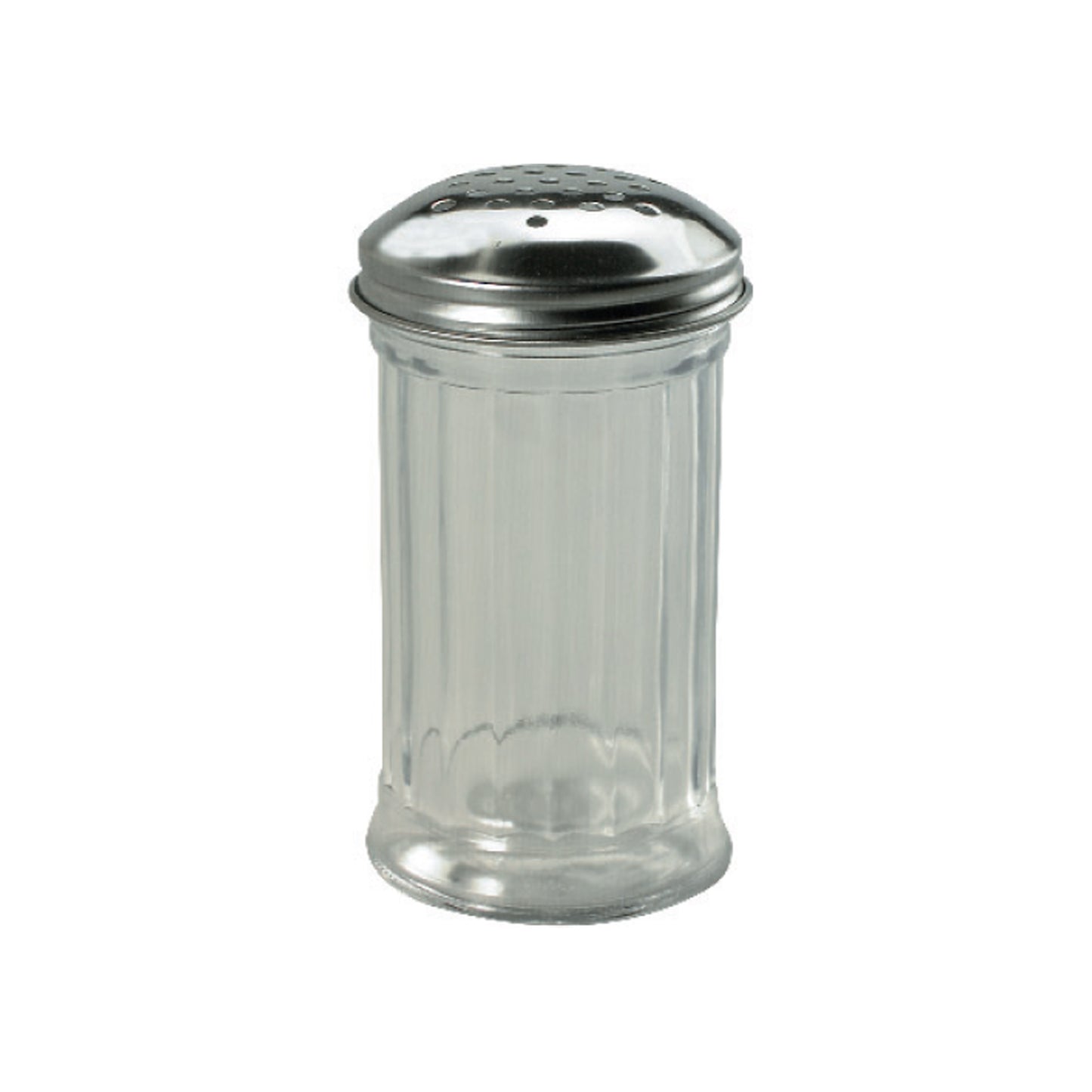 Tomkin Glass Cheese Shaker Metal Top 355ml